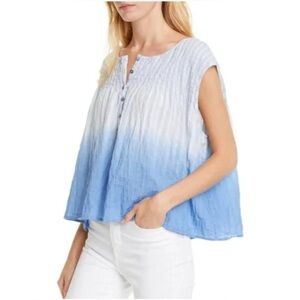 We The Free x Free People Dip Dye Sleeveless Smocked Blouse XS - XL Oversized